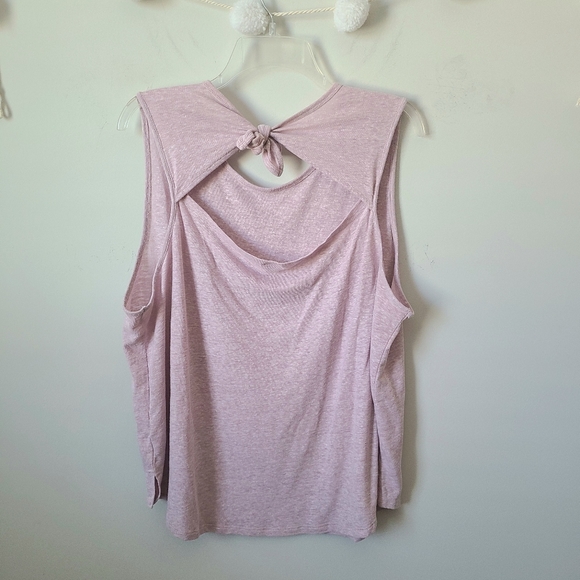 Old Navy Blush Linen Open Back Tank Top Size XXL - Picture 4 of 6